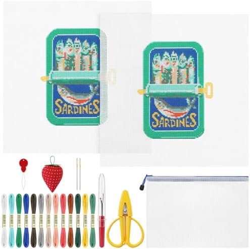 XunYee Needlepoint Canvas Kit, Sardine by XunYee