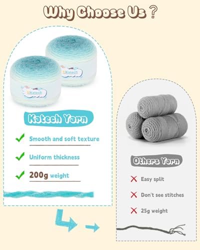 Katech Knitting Kit for Beginners Adults Kids-Beginners Knitting Kit - Image 5