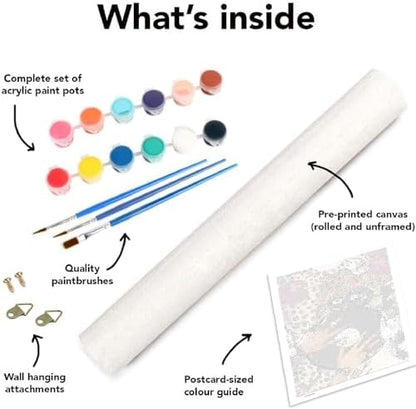 VIGEGU Paint by Numbers Kit for Adults Beginner,Trendy Leopard Easy Adult Paint by Number Kits on Canvas DIY Painting for Beginners Art by Numbers for Home Wall Decor 16x20 Inch - Image 6