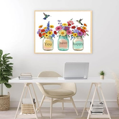 Tree Stamped Cross Stitch Kits for Beginners Adults,Landscape Dimensions Needlepoint Art Crafts,Counted Cross Stitch Kits Embroidery Kits for Beginners Adults for Home Decor 11.8x15.7inch - Image 4