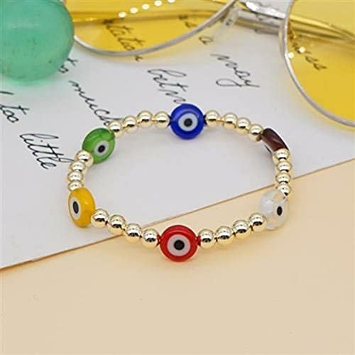 200pcs Evil Eye Beads Green Resin Lampwork Beads for DIY Jewelry Bracelet Ring Necklace Amulet Decoration Craft Making (Green) - Image 6