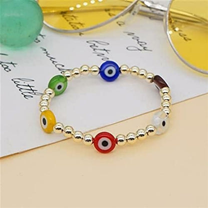 200pcs Evil Eye Beads Green Resin Lampwork Beads for DIY Jewelry Bracelet Ring Necklace Amulet Decoration Craft Making (Green) - Image 6