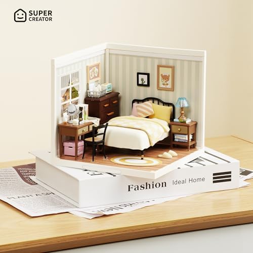 Super Creator-Mini Blocks Model Building Set for Adults, Miniature Plastic House Kit Super Store-Building Blocks Toys, DIY Crafts/Hobbies for Adults (Sweet Dream Bedroom) - Image 2