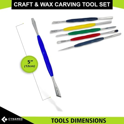 CYNAMED Stainless Steel Spatula Wax & Clay Sculpting Tool Carver Set (6PK) - Image 3
