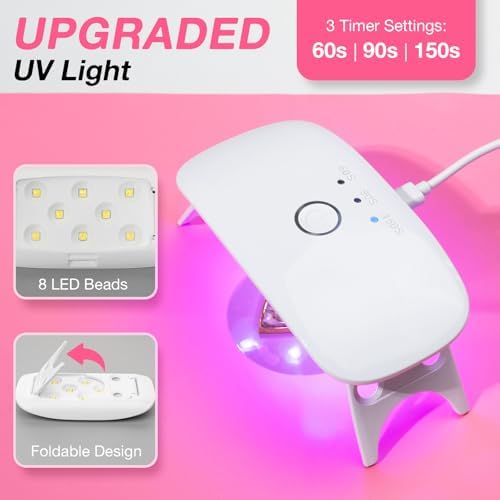 YIEHO 300g UV Resin Kit with Light and Molds, Upgraded Crystal Clear Hard UV Curing Premixed Resin Starter Jewelry Making Kit for DIY Keychain, Earring and Necklace - Image 4