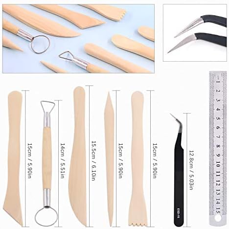 Swpeet 30Pcs Silicone Clay Sculpting Tool, Modeling Dotting Tool & Pottery Craft Ball Stylus Tool,Dotting Pottery Toolsfor Pottery Modeling, Smoothing Clay, Ceramics - Image 4