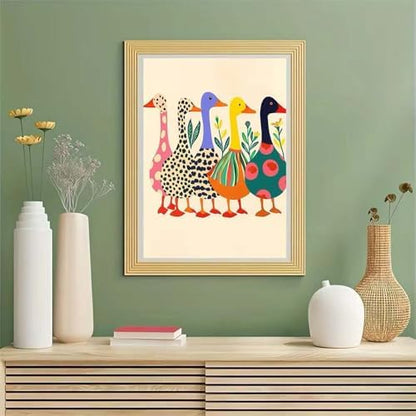 GEMOUJ Duck Paint by Numbers Kits for Adult,Colorful Duck Paint by Numbers Kit for Adults Beginners, DIY Animal Acrylic Painting on Canvas for Adult, Home Wall Decor 16 x 20 inch - Image 2