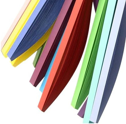 ODETOJOY Quilling Strips 5mm Paper Quilling Set 120pcs Strips 52CM Solid Color Origami Paper DIY Hand Crafts Quilling Paper Strips (Dark Gray) - Image 4