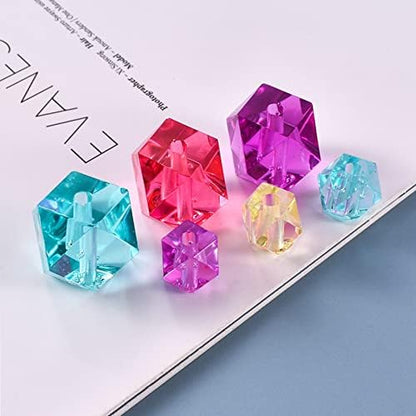 2 PCS Beading Resin Molds Silicone, Jewelry Resin Bead Molds, Diamonds Silicone Mold for Resin with String for Bracelet, Jewelry Making - Image 7