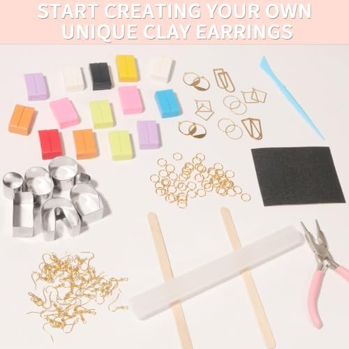 Patemby Clay Earring Jewelry Making Kit, Art Crafts DIY for Teen Girl Gift - Image 4