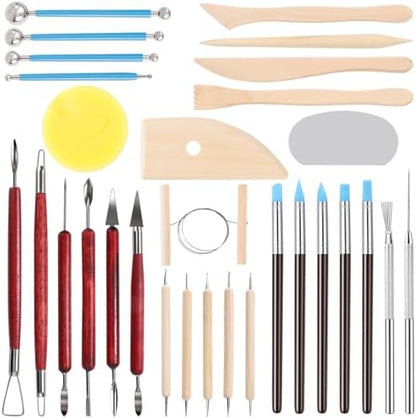 SHENOMAD 30PCS Clay Sculpting Pottery Ceramics Modeling Polymer Tools Set by Unknown