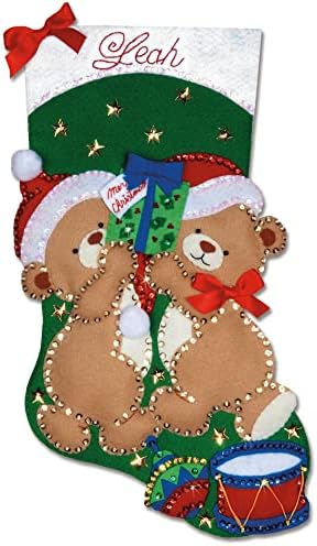 Teddy Bear Fun Felt Stocking Kit by Design+Works+Crafts