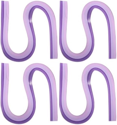 PATIKIL 540 x 10mm Rainbow Quilling Strips Paper,480 Pcs Origami Paper Quilling Strip for Art DIY Hand Craft Christmas, Gradient Purple by PATIKIL