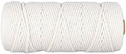plplaaoo Macrame Kit for Beginners Complete Macrame Supplies with Cotton Cord Wooden Beads Rings Sticks DIY Wall Hanging Plant Hanger Home Decor Craft Kit - Image 5
