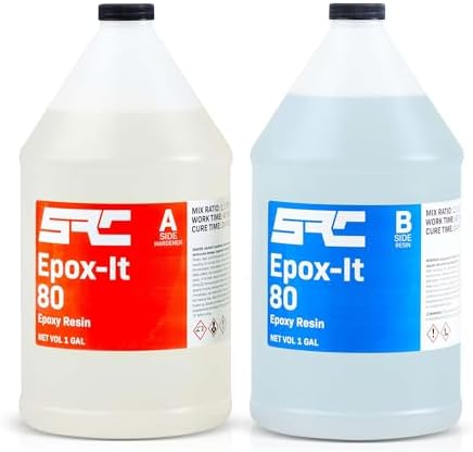 Epox-It 80 Multi-Purpose High Gloss Clear Epoxy Resin Kit 2 Gallon by Epox-It