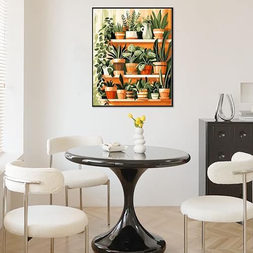 Ycydilirab 2 Pack Plant Paint by Number Adult(with Gifts Box)-Paint by Number Canvas for Adults Plant,Painting by Numbers Kit on Canvas Perfect for Gifts Home Wall Decor(40x50cm) - Image 3