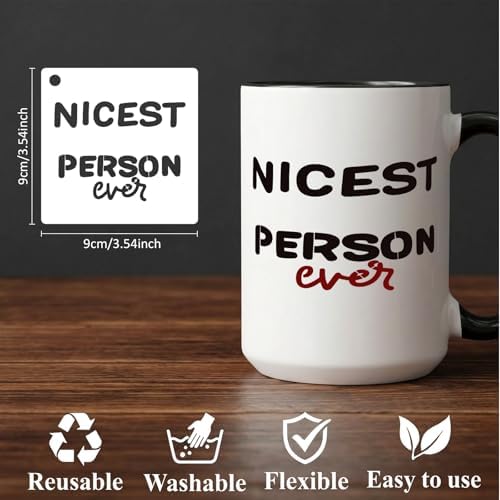 40pcs Stencils for Crafts Reusable, Funny Sarcastic Wood Burning Stencils - Image 3