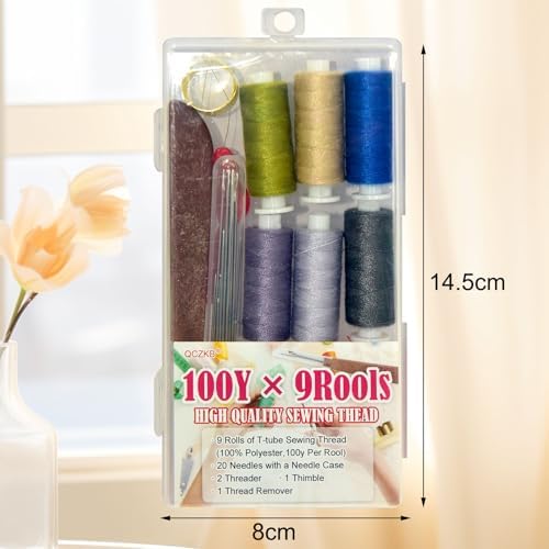 QCZKB 40 Piece Sewing Tool Set, Sewing Kit Stainless Steel Needles, Portable DIY Hand Made Craft Set, Multi-Purpose Needle - Image 2