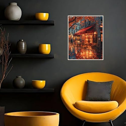 Banket Paint by Numbers Kit for Adults Beginner Landscape DIY Painting Kits for Adults City Easy Adult Paint by Number Kits on Canvas Color by Numbers for Gifts Home Wall Decor 16x20 Inch - Image 3