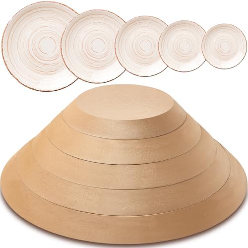 Sunnychicc 5 Pcs Round Pottery Molds for Handbuilding,6.14-10.87 Inch by Sunnychicc