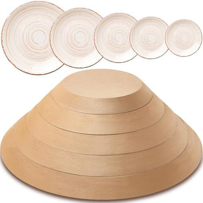 Sunnychicc 5 Pcs Round Pottery Molds for Handbuilding,6.14-10.87 Inch by Sunnychicc