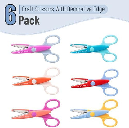 Mr. Pen- Craft Scissors Decorative Edge, 6 Pack, Jewel Colors - Image 2