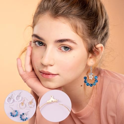 OIIKI 700pcs Hypoallergenic Earring Making Kit, Gold/Silver Plated Hooks - Image 5