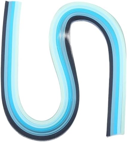 PATIKIL 540 x 5mm Rainbow Quilling Strips Paper,120 Pcs Origami Paper Quilling Strip for Art DIY Hand Craft Christmas, Gradient Blue by PATIKIL