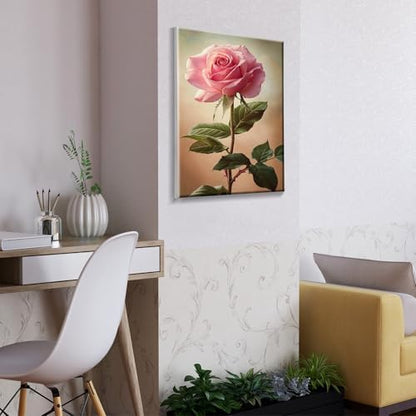 ATDMS Paint by Numbers Kit for Adults with Easel Flowers Paint by Number with Frame DIY Floral Paint by Number with Easel Adult Paint by Number Kits on Canvas Framed for Home Wall Decor 8x12 Inch - Image 6