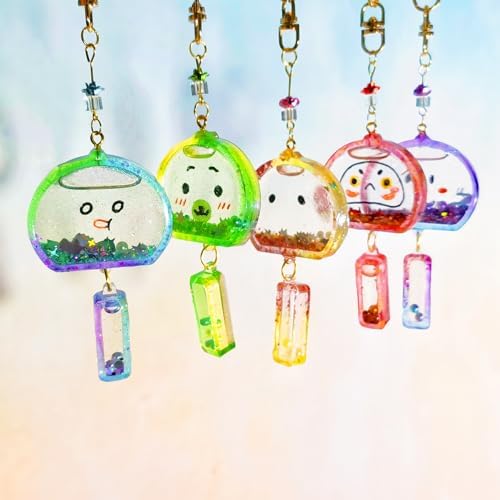 FUNSHOWCASE Wind Chimes Resin Shaker Molds Set Keychain Charms Pack of 68 Epoxy Silicone Trays Precision Tip Applicator Bottle Kit Bundle - Image 4