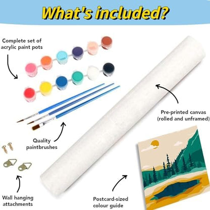 SKMN Paint by Numbers for Adults,Colorful Botanical Art,Paint by Numbers on Canvas,DIY Paintwork Drawing Art for Beginner Gift,40x50cm,Without Frame - Image 3