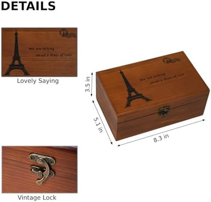Wooden Sewing Kit Box, Wooden Sewing Box with Sew Kit Accessories - Image 6