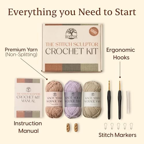 Crochet Kit for Beginners, 3 Easy Projects, Absolute Beginner Starter Kit - Image 4