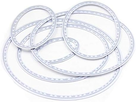 Metal Die Cutting Dies for DIY Scrapbooking Photo Album Decorative Embossing Folder Stencil (6Pcs Oval) - Image 4