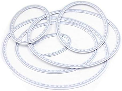 Metal Die Cutting Dies for DIY Scrapbooking Photo Album Decorative Embossing Folder Stencil (6Pcs Oval) - Image 4