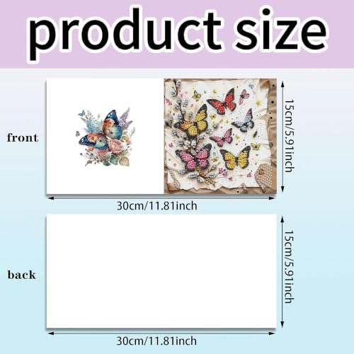 MaiYiYi 6 Pack DIY Frog Diamond Painting Greeting Cards Kit - Image 2