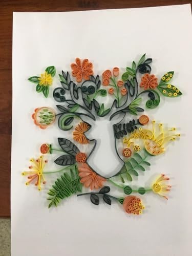 Elk Paper Quilling Kit Paper Quilling Adult Craft Great for DIY Craft Workshop, Home Decoration, Birthday Gift,Adult Friend interaction.It's Suitable for Adult and Craftsmen.Creative Stress Reliee. - Image 6