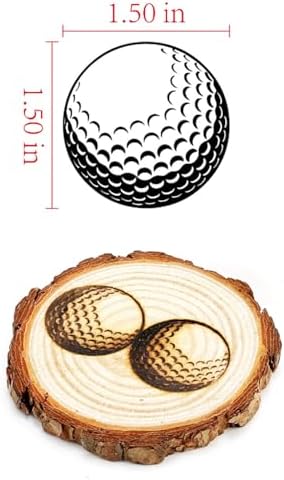 AIMOADO 1.5" Golf Ball Branding Iron, for Wood Hats Leather BBQ & Steak - Image 2