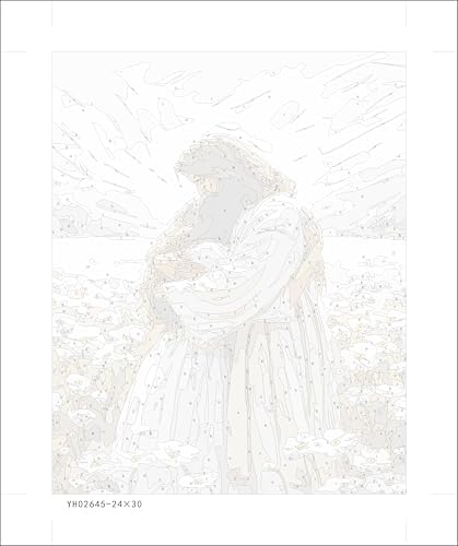 Jesus Paint by Numbers Kit for Adults Framed Canvas, with Wooden Easel - Image 6