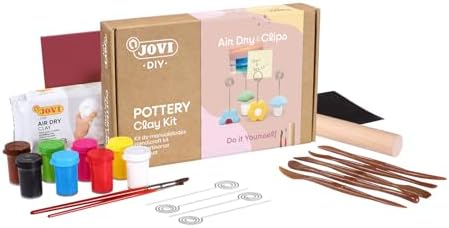 Jovi - DIY Air Dry Kit - Clips Gift Pottery Kit for Adults by Jovi