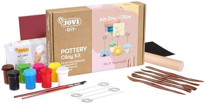 Jovi - DIY Air Dry Kit - Clips Gift Pottery Kit for Adults by Jovi