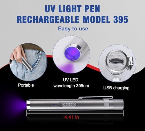 UV Resin Kit with Light, 60g UV Glue with Rechargeable Light, 5 Second Fast Cure UV Glue Adhesive, Clear Repair Kit for Welding Resin, Jewelry Bonding, Plastic, Glass, Acrylic, Craft Decoration - Image 4