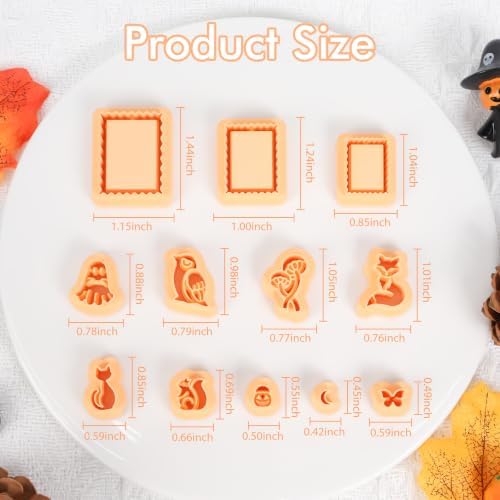 Puocaon Halloween Fall Polymer Clay Cutters for Jewelry Earring Making - Image 3