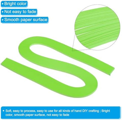 PATIKIL Quilling Strips Paper 120pcs 1/8"(3mm) 54cm Origami Paper Quilling Strip for Art DIY Hand Craft Christmas Lawn Green - Image 3