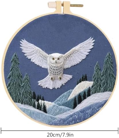 Huacan 1pc Owl Embroidery Kits for Adults Animal Home Decoration Modern Wall Stickers Cross Stitch Patterns - Image 7