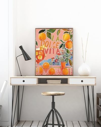 5DDIYART Abstract Landscape Oranges Paint by Numbers for Adults Beginner, Paint by Number Kits on Canvas, Easy Acrylic Oil Painting Home Wall Decor 12x16inch - Image 4