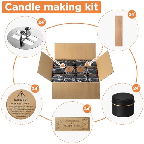 4oz Candle Tins with Lids, Candle Making Kit for Small Business - Image 2
