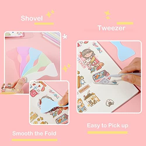 Doraking Scrapbooking Tools with Glue Tweezer Shovel Cutter Pen - Image 3