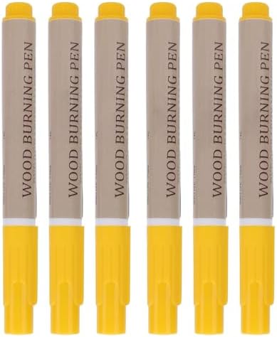 Tbest 6Pcs Wood Burning Pen Kit Pyrography Marker Set Scorch Tools for Beginners Projects Wood Burning PenWood The Marker Scorch Pen Gently Then The The Draw Shake The Effect The by LetYourCarMoreColorful