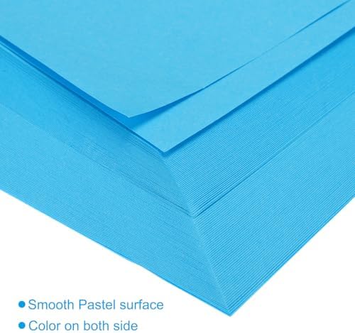 MECCANIXITY 50 Sheets Origami Paper Double Sided 8x8 Inch(20x20cm) Square Sheet for Art Craft Project, Beginners, Gifts Decor, Aquamarine Blue - Image 4